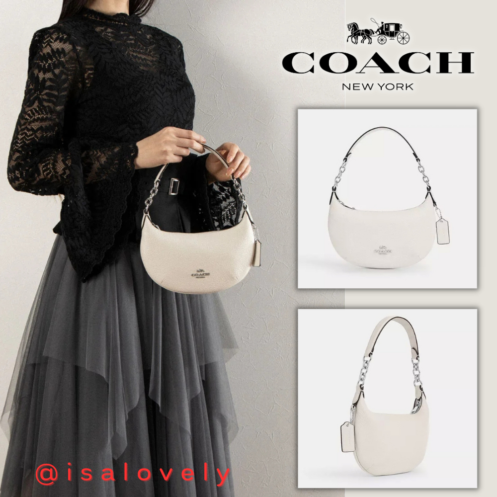 📌Isa Lovely Shop📌  COACH CN011 MINI PAYTON Color : SV/BK/CHALK