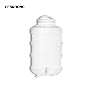 ถังน้ำดื่ม PET สีขาว ใส ขนาด 5 8 12 18.9 ลิตร มีก๊อกพร้อมหูหิ้ว ลาย1
