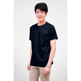 เสื้อยืด Noproblem แท้ 100% ผ้าคอตตอน 20 เซมิ เนื้อนุ่ม ไม่หด ไม่ย้วย ทรงยูนิเซ็กส์ ใส่ได้ทั้งชายหญิง สีกรมเข้ม