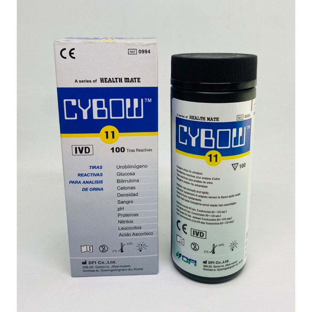 CYBOW-11 Urine reagen strip ชุดทดสอบปัสสาวะทางเคมี ชนิด 11 แถบ
