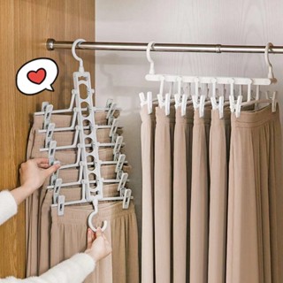 ไม้แขวนเสื้อ พับเก็บได้ ไม้หนีบผ้า ที่หนีบผ้า ชั้นเก็บเสื้อผ…