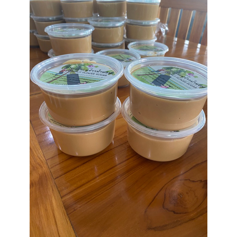 น้ำตาลมะพร้าวน้ำหอม ไม่ปนน้ำตาลทราย กระปุกละ 500 กรัม 4 กระปุก