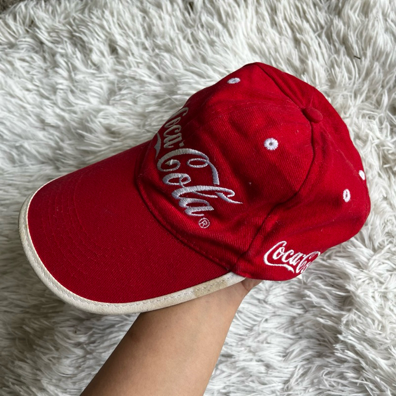 หมวก coca cola มือสองสีแดง