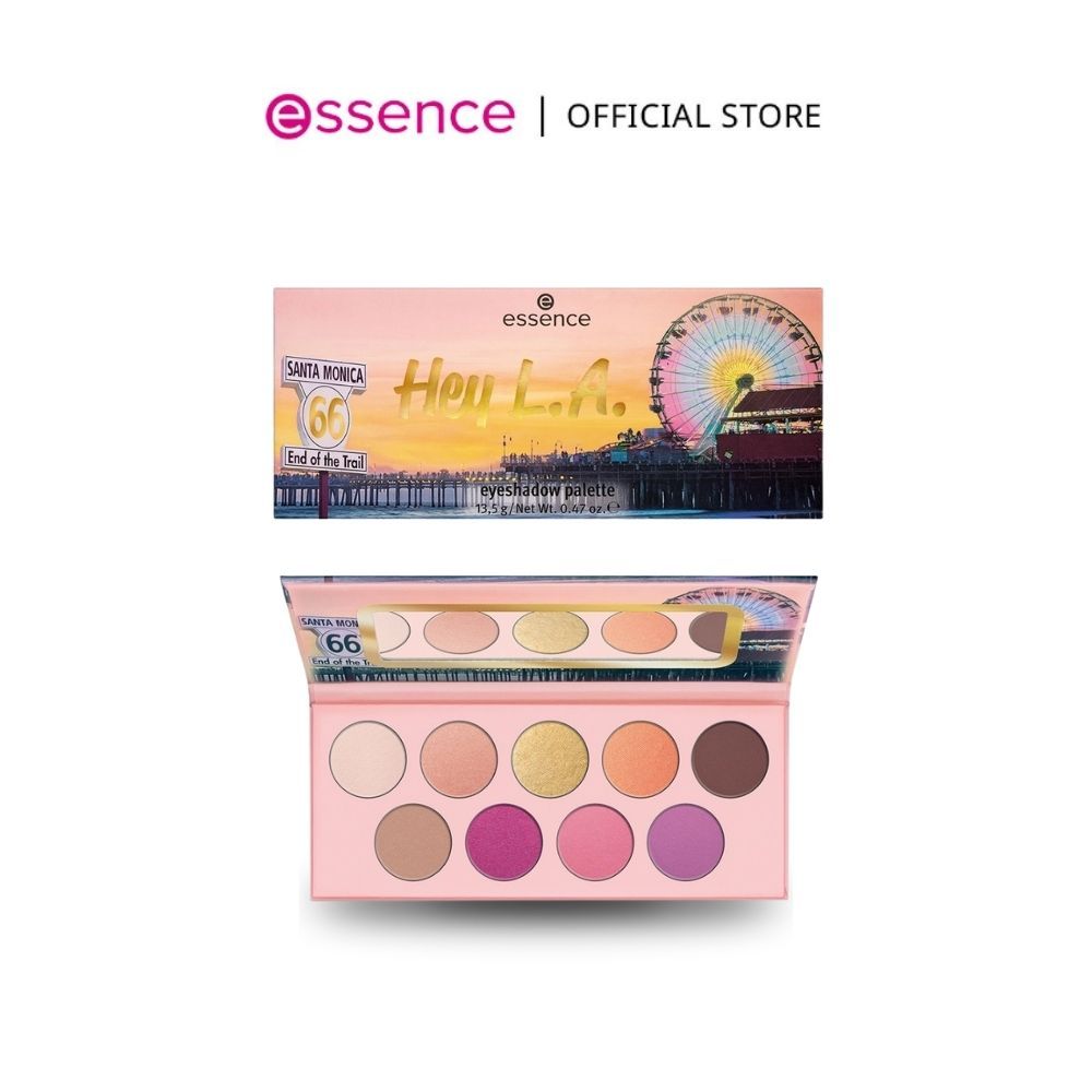 essence เอสเซนส์ Hey L.A. eyeshadow palette 06 เครื่องสำอาง พาเลทแต่งหน้า พาเลท พาเลทตา