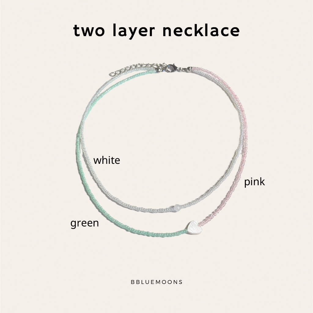สร้อยคอลูกปัด two layer necklace
