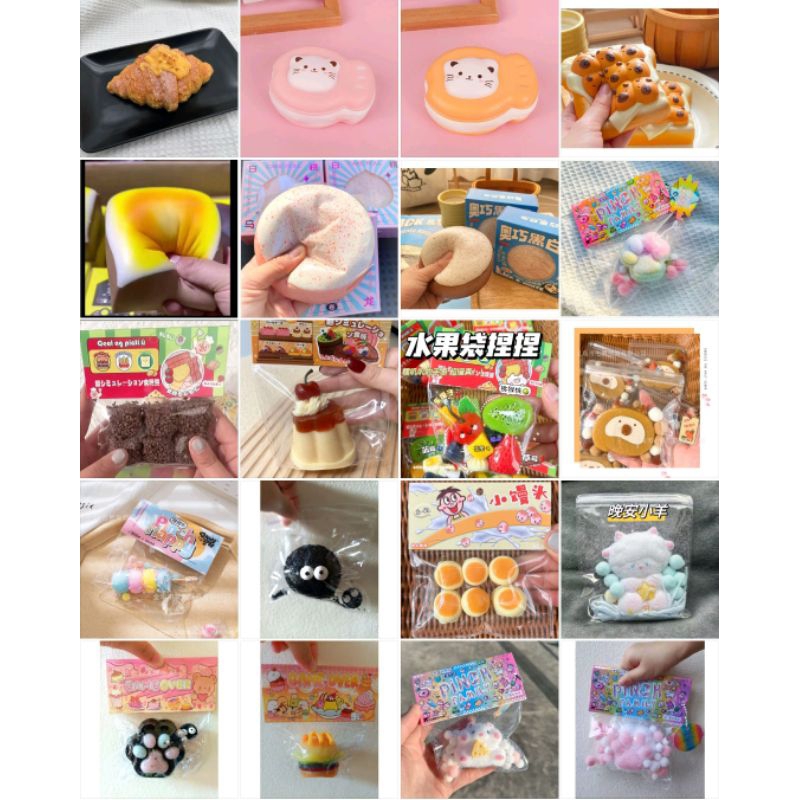 COD Taba 🇹🇭ของเล่นบีบสกุชชี่ hachimi squishy  หนูชีส อุ้งเท้าแมว คาปิบาร่า ครัวซองต์ ปลาไทยากิ โดนัท