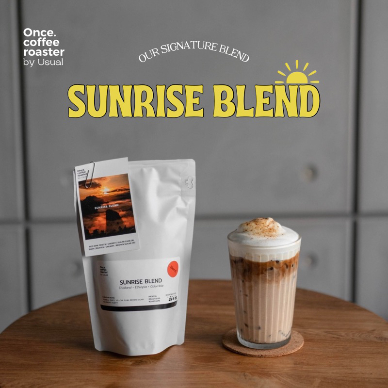เมล็ดกาแฟ Sunrise blend ขนาด 200-1000 กรัม