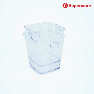 Srithai Superware ถังน้ำแข็ง พลาสติกใส ถังแช่ไวน์ แช่เบียร์ ทรงสี่เหลี่ยม ขนาดความจุ 2.4ลิตร มี 4 สี