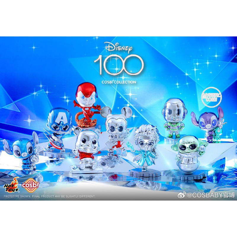 🛍️ Pre-Order 🛒✨HotToys CosBaby ~ #Disney 100 : Platinum Color Cosbi Collection 💯✨