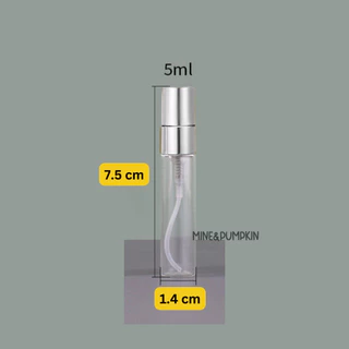 【M&P】ขวดแบ่งน้ำหอม ขวดสเปรย์แก้ว ฝาอลูมิเนียม 2 / 3 / 5ml