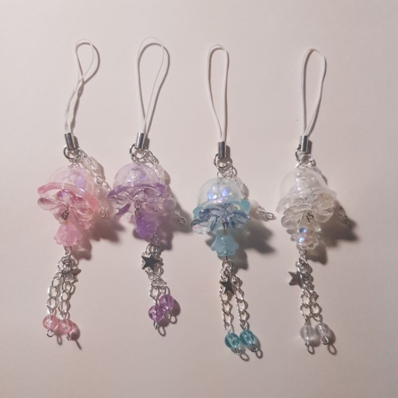 พวงกุญแจแมงกระพรุน - jelly fish keychains °