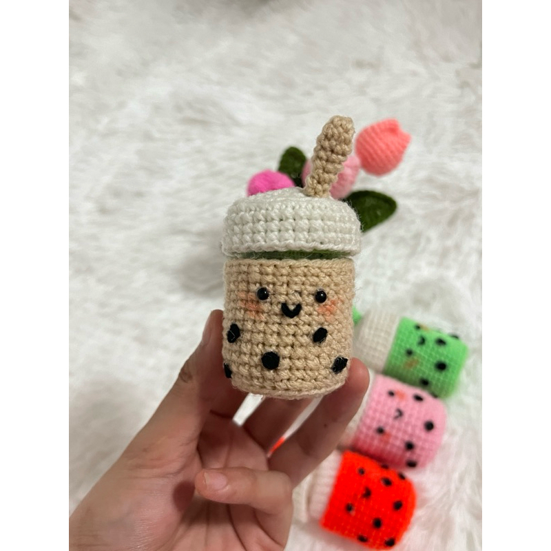 เคสยาดมหงษ์ไทยไหมพรม ชานมไข่มุก พร้อมส่ง