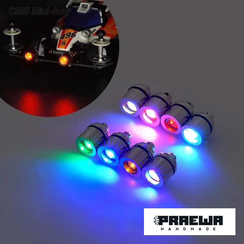 ไฟหน้า Hi Power LED พร้อมถ่าน เปลี่ยนถ่านได้ (LR621) ไม่ดึงไฟจากรถ - Mini4WD Head Lamp Kit