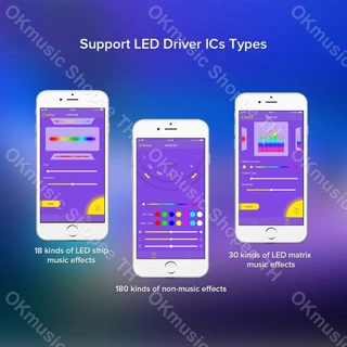 SP107E สไลด์ Light Band โทรศัพท์มือถือ sp107e music controller Bluetooth LED Controller 2811/2812B ตัวควบคุมเพลงบลูทูธ