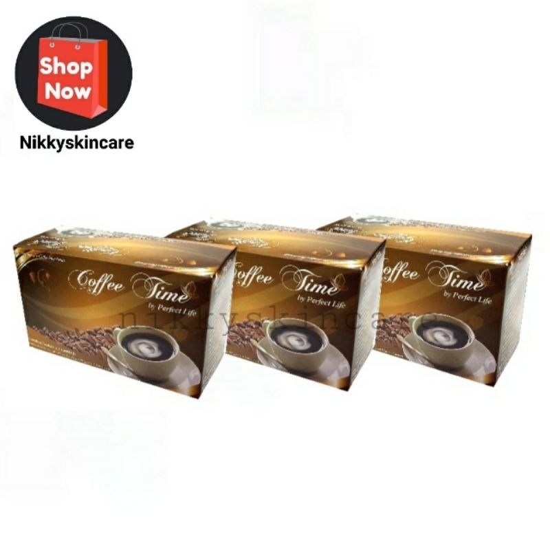 พร้อมส่ง🌺Pefect Life/กาแฟคอฟฟี่ไทม์ Coffee Time (3 กล่อง*15 ซอง)+3 ซองฟรี