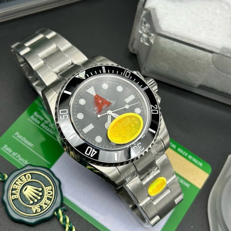 TOP Swiss CC R7สุดจริง‼️1:1✅ นาฬิกาRL Submariner No date 41mm สีดำ เครื่องautomaticแท้ ตรงตามรูป100%