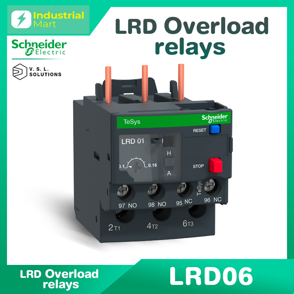 Schneider Electric LRD06-LRD365 Overload Relay TeSys LR-D ทนกระแสได้ 0.1-140A (รอของ สั่งนอก)