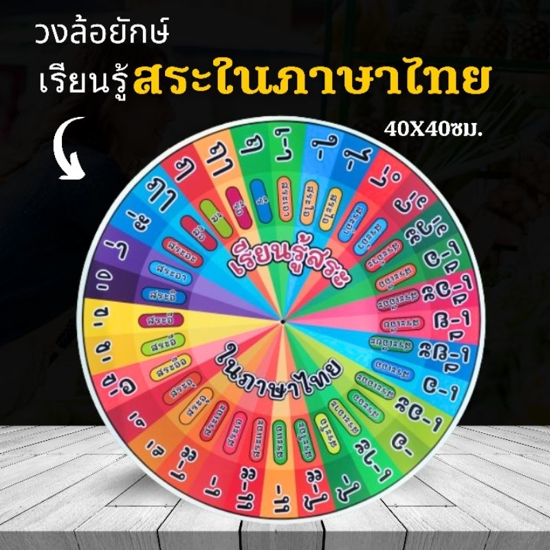 เรียนรู้สสระ สระ ภาษาไทย 40X40​ซม.