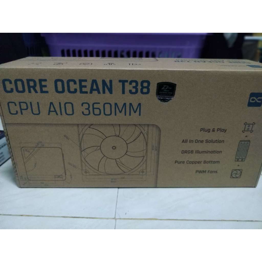 มือสอง ชุดน้ำปิด Alphacool CPU LIQUID COOLER Core Ocean T38 AIO 360mm