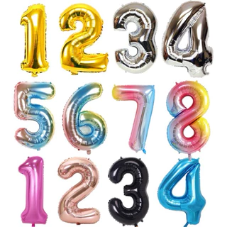 ลูกโป่งตัวเลขขนาดใหญ่ 32 นิ้ว