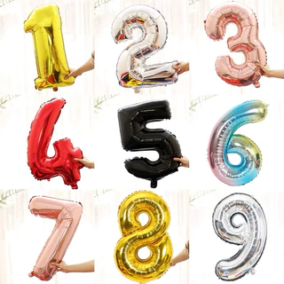 ลูกโป่งตัวเลขขนาดใหญ่ 32 นิ้ว