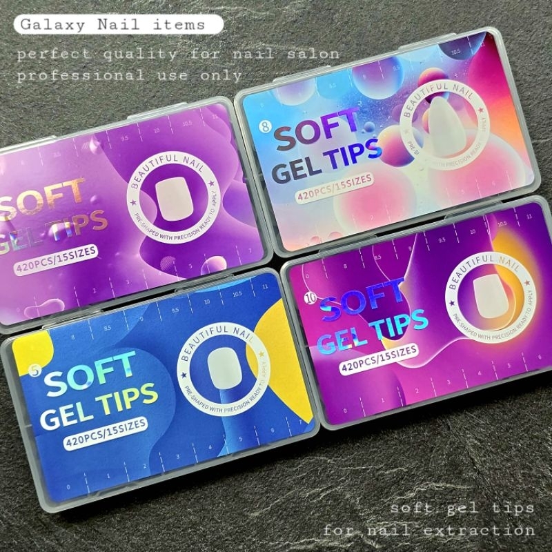 Soft gel tips ซอฟเจลรุ่น บางพิเศษยืดหยุ่นเป็นพิเศษ 💅