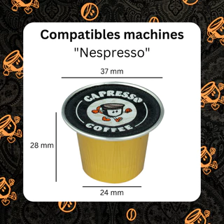 Capresso กาแฟแคปซูล บราซิล คั่วกลาง 1 กล่อง (10 แคปซูล)