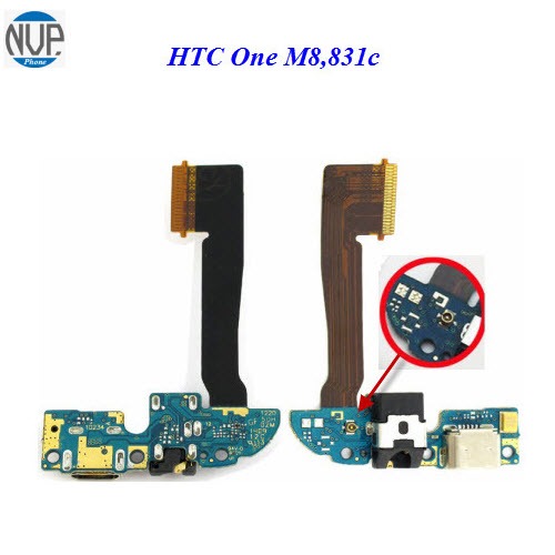 สายแพรชุดก้นชาร์จ HTC One M8,831c