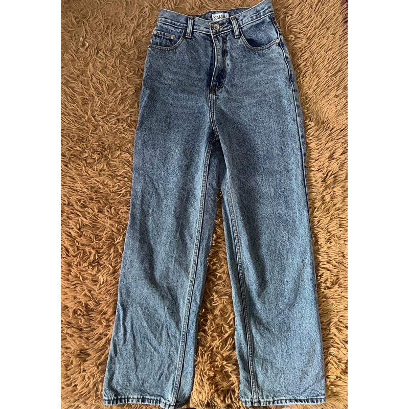กางเกงยีนส์ขากระบอกsaran