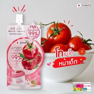 💧🍅 สมูทโตะ โทเมโท โยเกิร์ต พลัส ไวท์เทนนิ่ง ซูทติ้ง เจล Smooto Tomato Yogurt Plus Whitening Soothing Gel 50กรัม