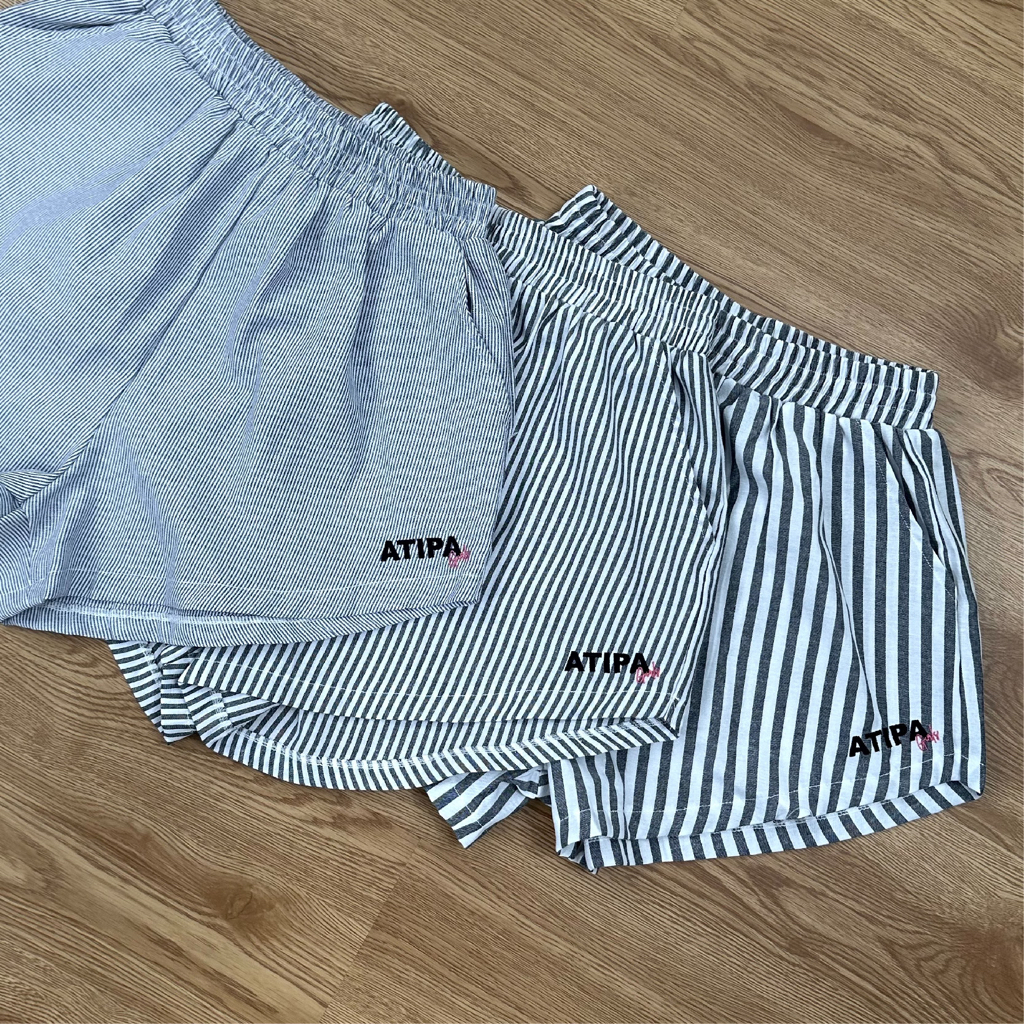 Atipashop - GIRLY ATIPA SHORT PANTS กางเกงขาสั้น ปักโลโก้
