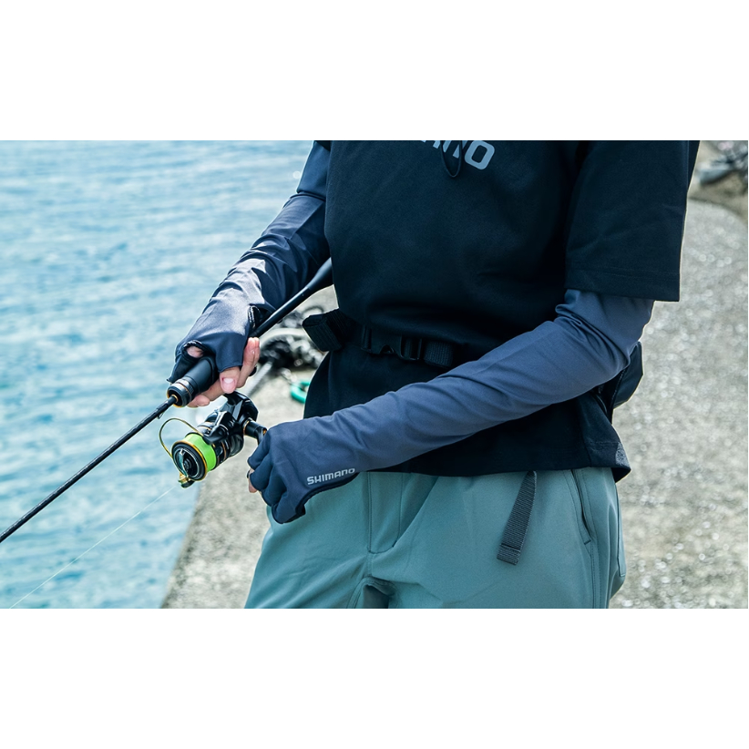 ถุงมือตกปลา-กันแดด แบบแขนยาว Shimano GL-600V ของแท้ 100%
