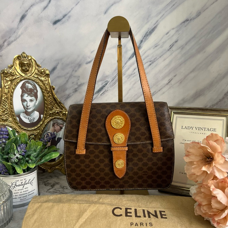 Celine vintage macadam handbag มือสองของแท้