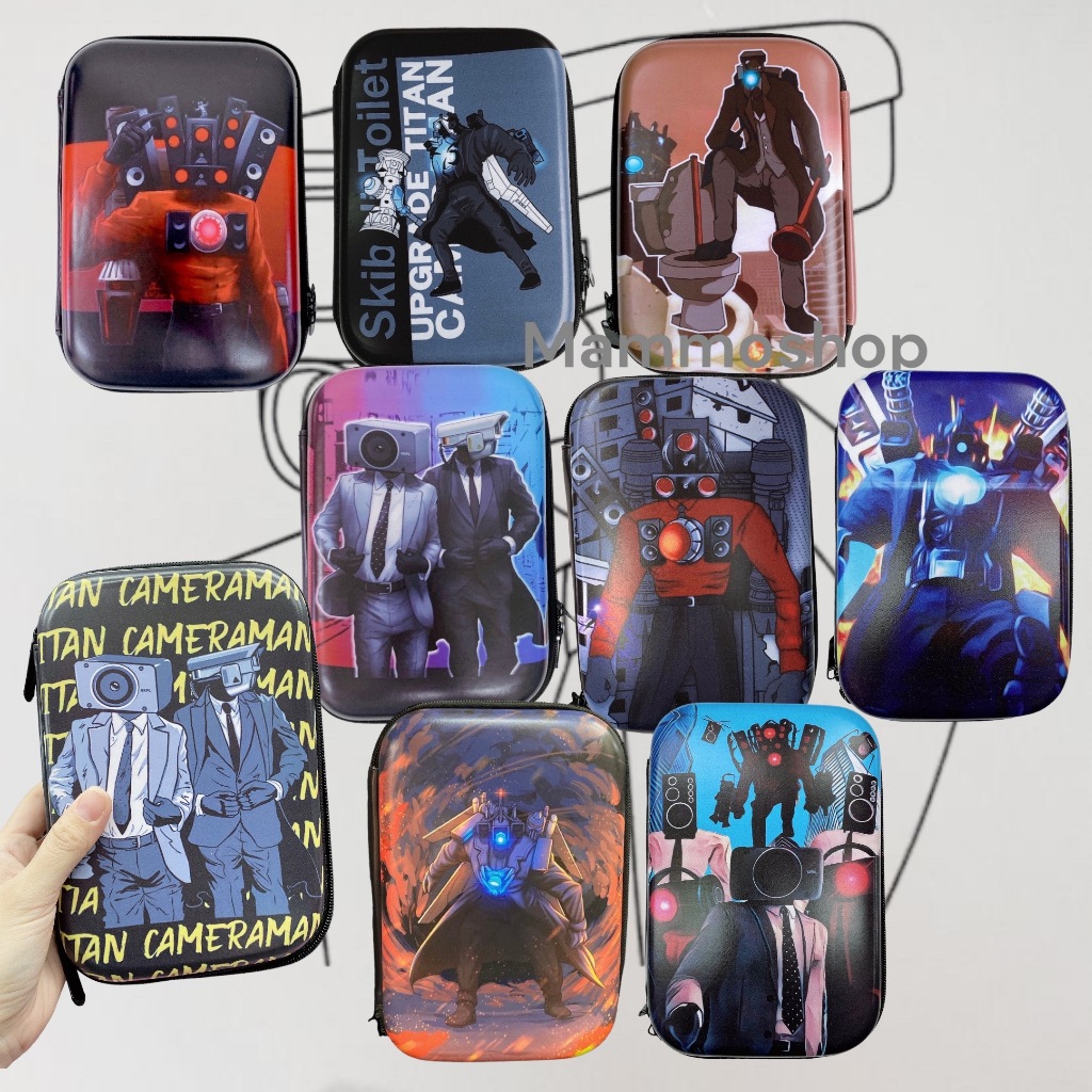 MAMMO พร้อมส่งจากไทย Skibidi Toilet กล่องดินสอไฟเบอร์ ใช้จัดระเบียบเครื่องเขียน