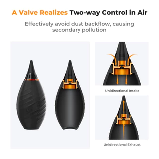 K&F High-end Unique Air Blower, Long Nozzle + Short Nozzle ที่เป่าฝุ่นซิลิโคนทำความสะอาดเลนส์