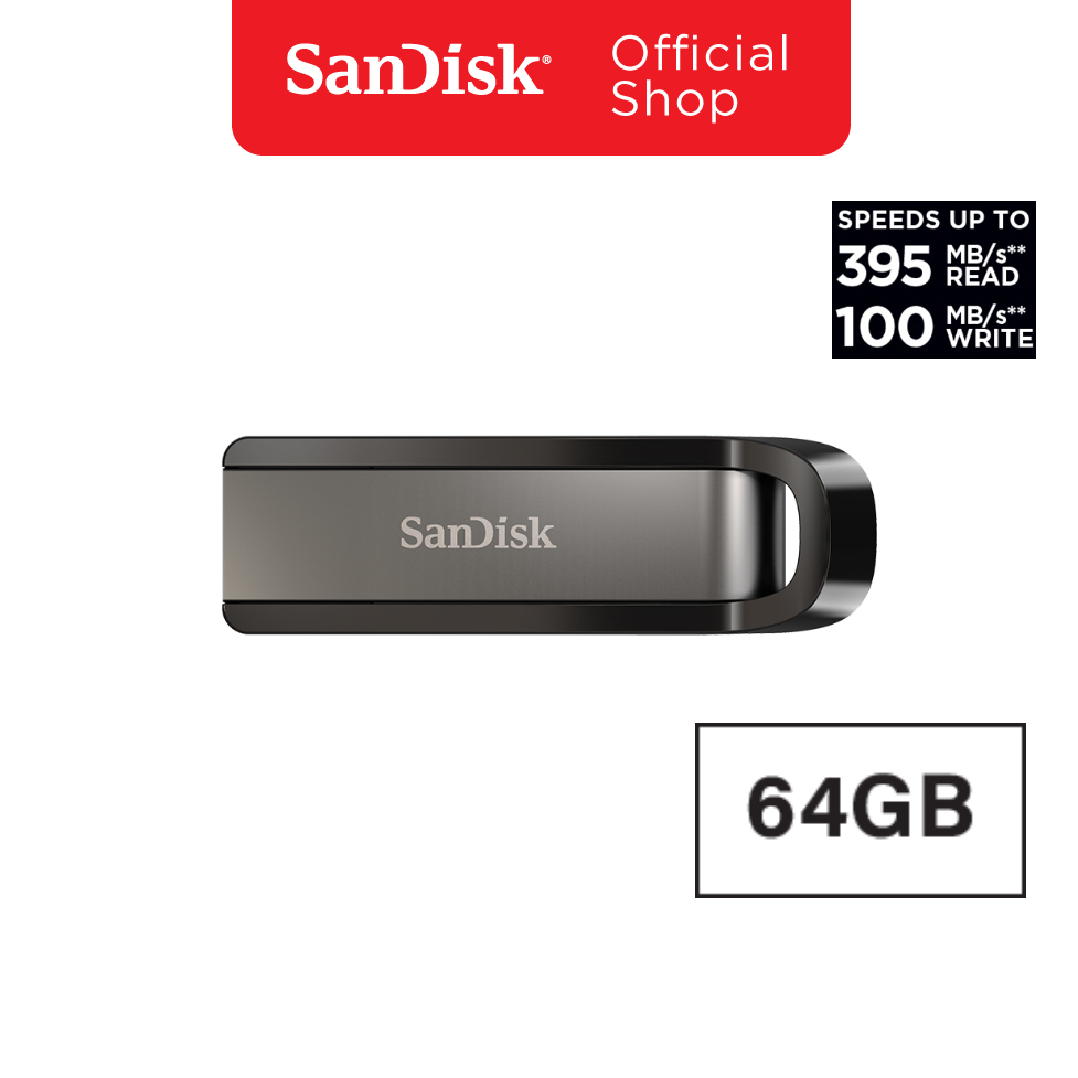 SanDisk Extreme GO USB 3.2 แฟลชไดร์ฟ 64GB (SDCZ810-064G-G46)