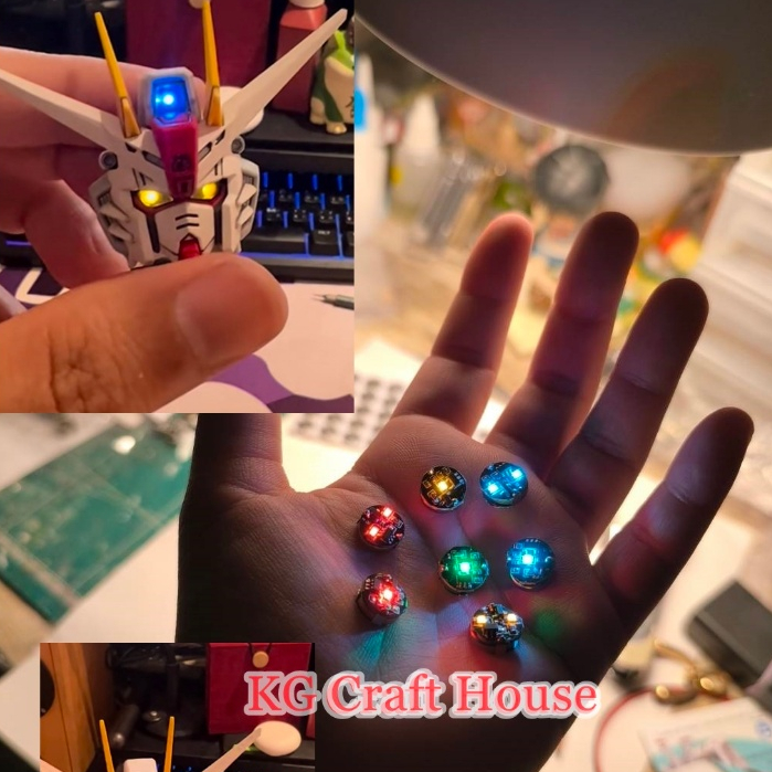 สินค้าพร้อมส่ง LED 9.8 มม. ไร้สาย เปิดปิดด้วยแม่เหล็ก อุปกรณ์เสริม สำหรับ โมเดล GUNDAM Transformers