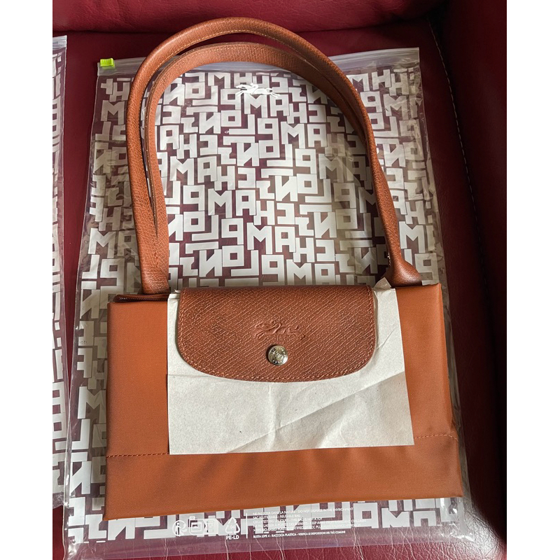 Longchamp  RECYCLÉ SAC CABAS L LE PLIAGE GREEN Toile Recyclée - Cognac