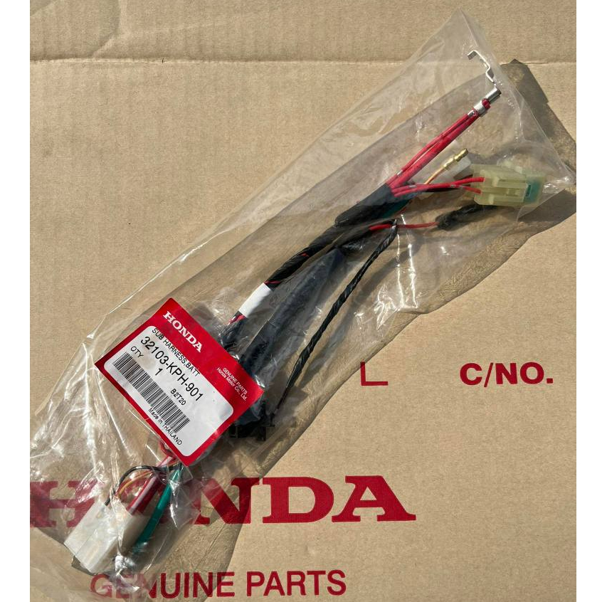 สายไฟขั้วเเบต เเท้ฮอนด้า100% สายไฟเเบตเตอรี่ เวฟ125R เวฟ125S (สตาร์ทมือ) รหัสสินค้า 32103-KPH-901