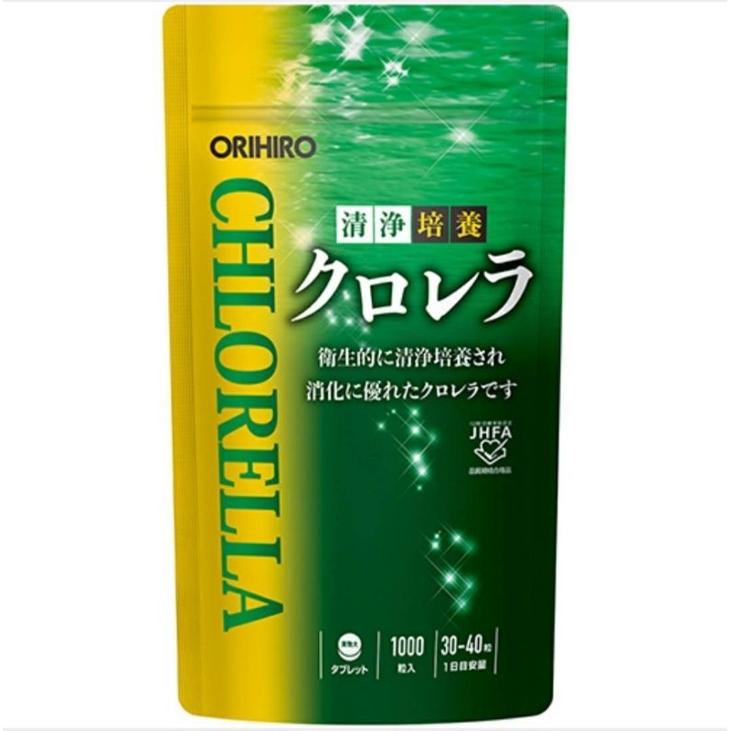 Orihiro chlorella (1000เม็ด) จากญี่ปุ่น (exp 2027) สาหร่ายคลอเรลล่า