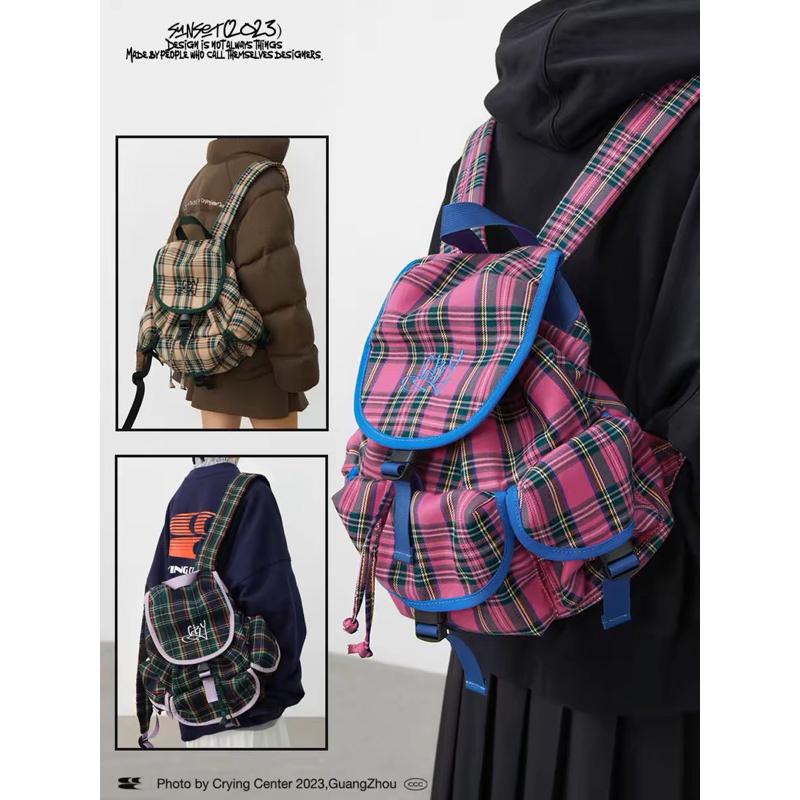 (preorder) crying center - retro school backpack *ลิขสิทธิ์แท้*