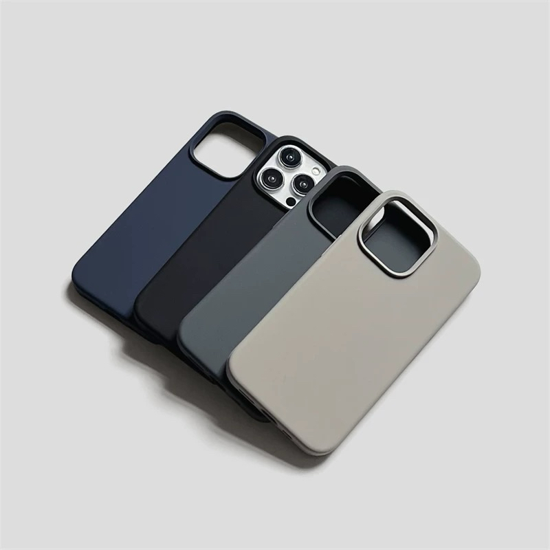 (ไม่มีโลโก้) i11-i15promax Silicone Cover Case เคสซิลิโคน กันเปื้อน บุกำมะหยี่ สีดำ