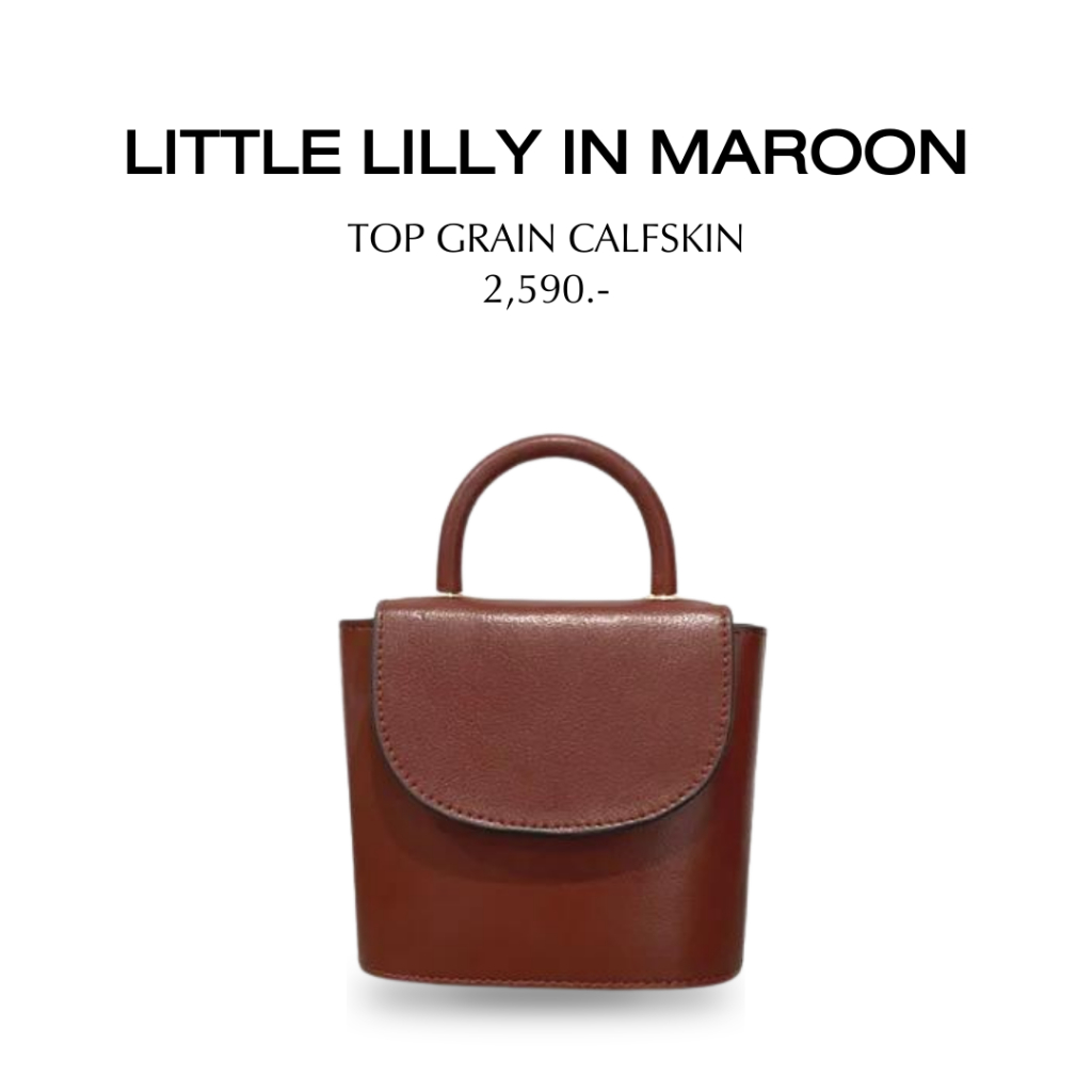 [กระเป๋าหนังแท้] Luster Little Lilly Mini Cross Body Bag กระเป๋าสะพายข้างใบจิ๋ว มีให้เลือก 3 สี