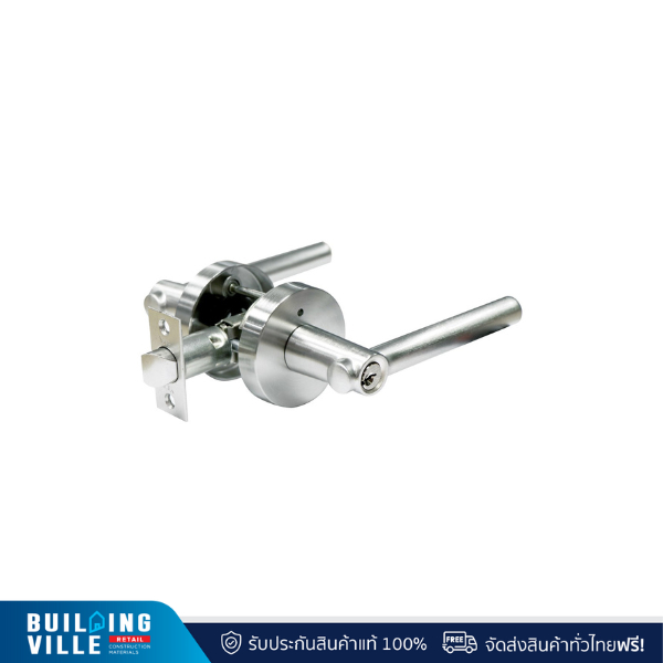 Yale กุญแจมือจับก้านโยก พรีเมี่ยม รุ่น L9127 US15 ระบบห้องทั่วไป ฝาครอบแบบกลม สีนิกเกิลด้าน