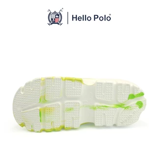 Hello Polo รองเท้ารัดส้นรองเท้าแฟชั่น สีทูโทน ลายมัดย้อมกันน้ำกันลื่น ฤดูร้อน เหมาะสำหรับผู้ชายและผู้หญิง รุ่น HP8025