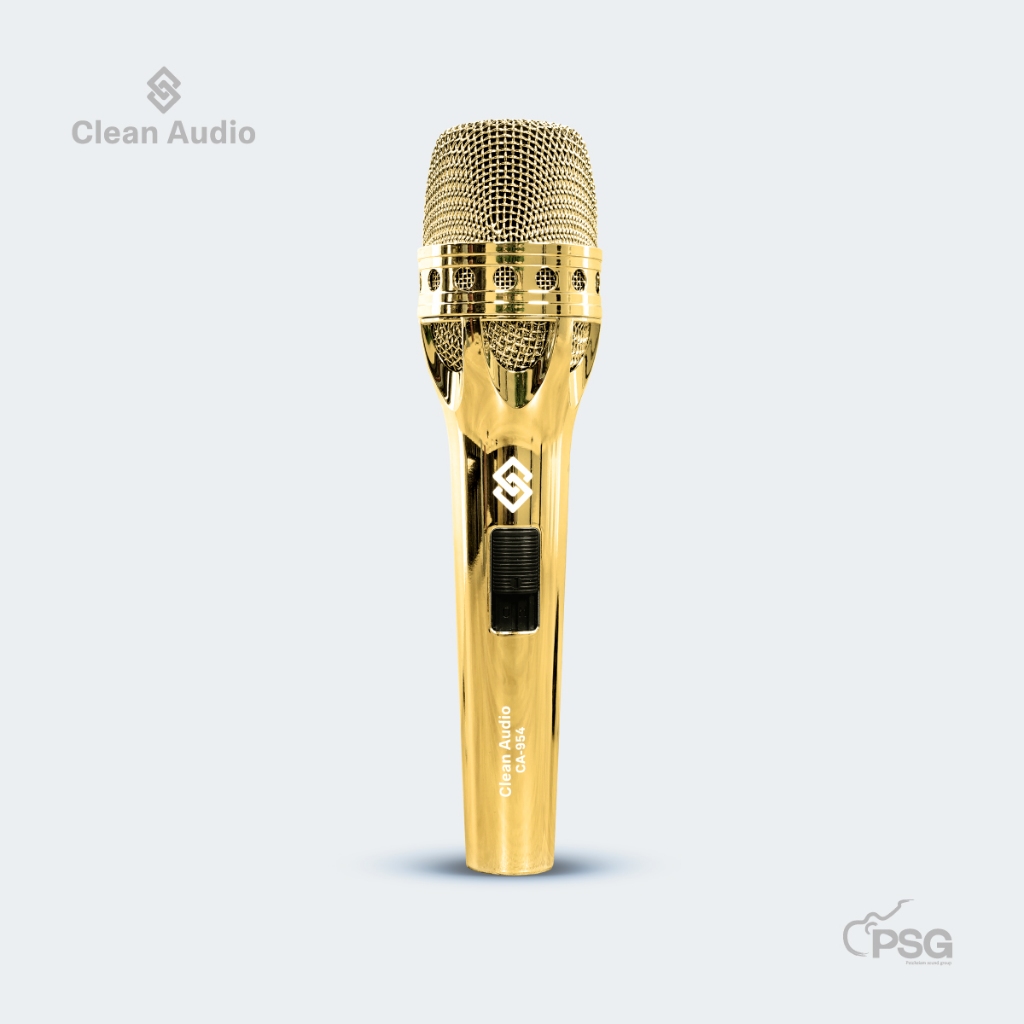 CLEAN AUDIO : CA-954 GOLD ไมโครโฟนไดนามิค DYNAMIC CARDIOID MICROPHONE