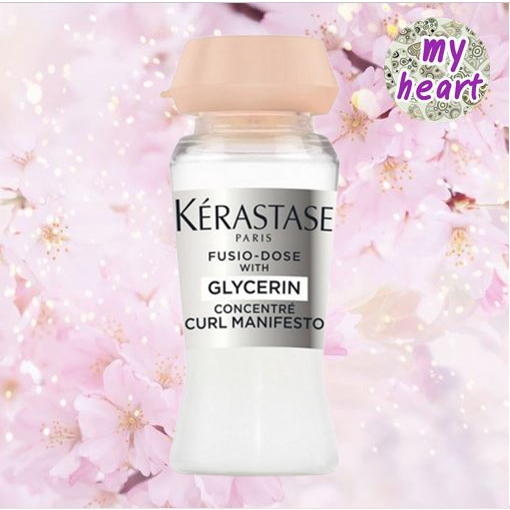 Kerastase Fusio Dose Concentre Curl Manifesto 12 ml สำหรับบำรุงผมดัดให้ลอนอยู่ทน ขึ้นรูปสวย เด้งชัดเงางาม