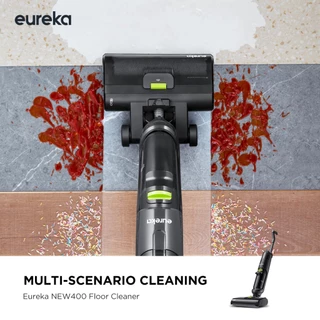 𝗔𝗨𝗧𝗢𝗕𝗢𝗧 x Eureka New 400 เครื่องล้างพื้น เครื่องดูดฝุ่น ไร้สาย ดูดน้ำ ขัดถูพื้น ใส่น้ำยาได้