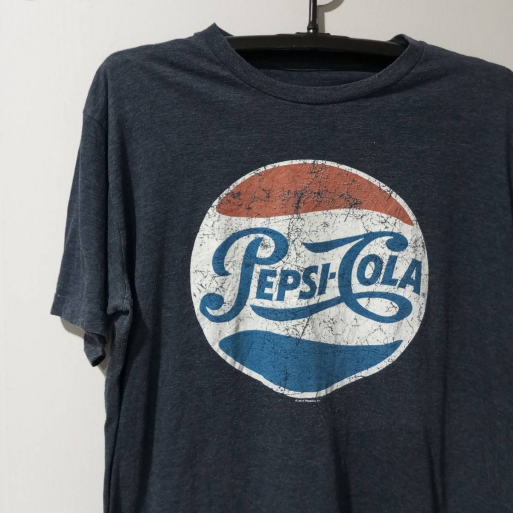 HIA PHI VINTAGE (Size XL) เสื้อยืดลายเป๊ปซี่ Pepsi Cola มือสอง