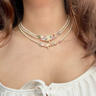 สร้อยคอ จี้ปลาดาว 𓇼🩱🌞🏄🏻‍♀️ | สร้อยคอลูกปัด | สร้อยหิน